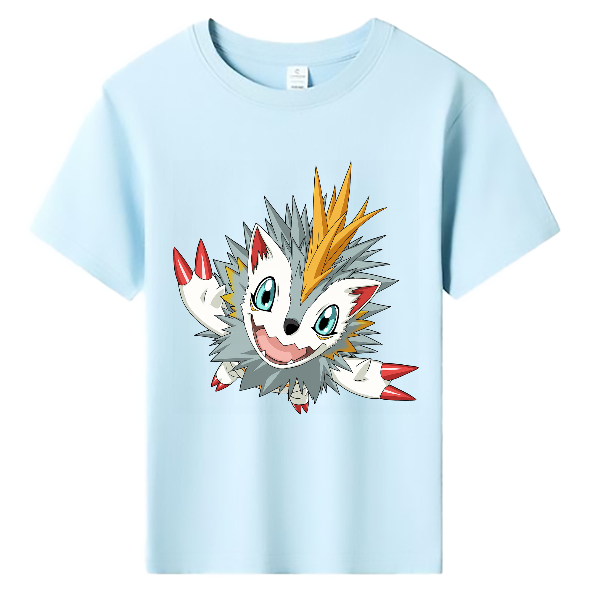 （画像用） Digimon デジタルモンスター/デジモン 綿100％キッズTシャツ（フロントプリント）